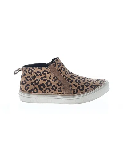 Pre-owned Toms Ankle Boots In Tan
