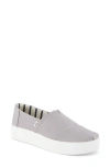 Toms Women's Alpargata Plus Espadrille Almond Toe Flats In Gray