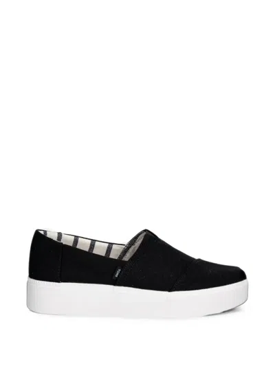 Toms Asher Platform Slip-on Sneakers In Red