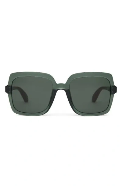 Toms Athena 56mm Square Sunglasses