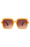 Toms Athena 56mm Square Sunglasses In Brown
