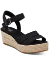 Toms Audrey Ankle Strap Espadrille Platform Wedge Sandal In Multi