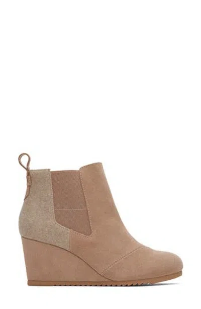 Toms Bailey Herringbone Wedge Bootie In Multi