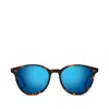 Toms Bellini Tortoise Zeiss Polarized Handcrafted Sunglasses In Black