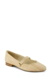 Toms Bianca Mary Jane Flat In Almond Raffia