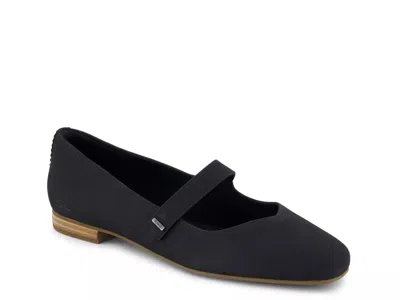 Toms Bianca Mary Jane Flat In Black