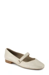 Toms Bianca Mary Jane Flat In Silver