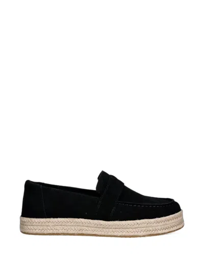 Toms Blakely Platform Espadrilles In Black