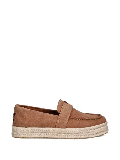 Toms Blakely Suede Platform Espadrilles In Transparent