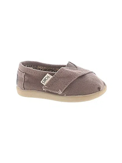 Pre-owned Toms Kids' Booties In Brown
