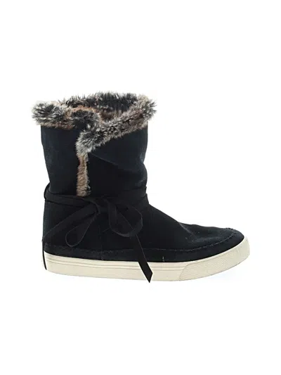 Pre-owned Toms Boots In Black