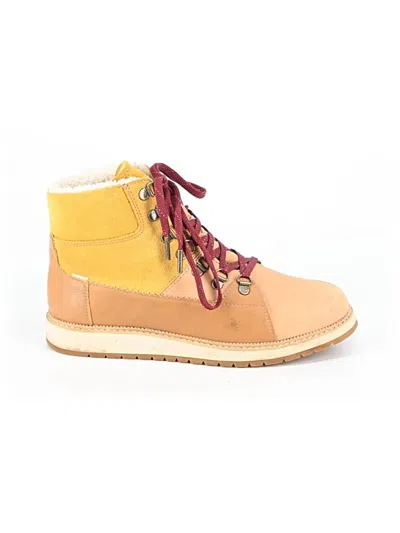 Pre-owned Toms Boots In Brown
