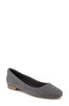 Toms Briella Ballet Flat In Dark Grey