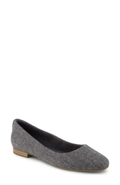 Toms Women's Briella Shimmer Twill Slip-on Ballet Flats In Forged Iron Shimmer Twill