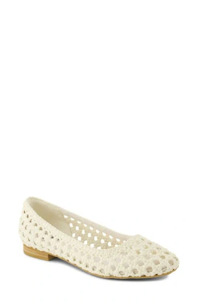 Toms Briella Flat In Natural Woven Basket