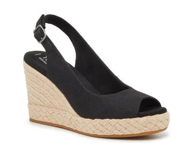 Toms Camilla Wedge Sandal In Black