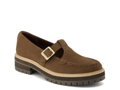 Toms Cara Mary Jane Loafer In Dark Brown