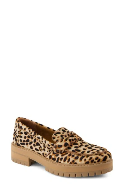 Toms Cara Platform Penny Loafer In Brown