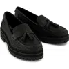 Toms Cara Platform Tassel Loafer In Black