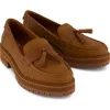 Toms Cara Platform Tassel Loafer In Brown