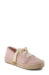 Toms Carlup Espadrille Sneaker In Pale Rose Beachside Woven,fray