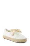 Toms Carlup Espadrille Sneaker In White Beachside Woven,fray