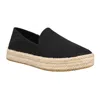 Toms Alison Platform Espadrille Slip-on In Black