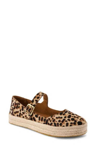 Toms Carolina Espadrille Platform Mary Jane In Animal Print