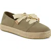 Toms Carolina Lace-up Platform Espadrille Sneaker