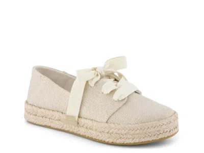 Toms Carolina Lace Up Platform Espadrille Sneaker In Multi
