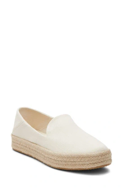 Toms Carolina Platform Espadrille Trainer In Natural