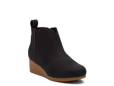 Toms Clare Wedge Bootie Kids' In Black
