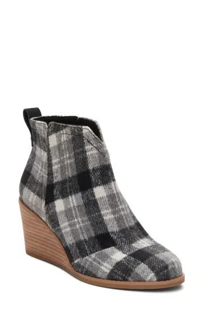 Toms Clare Wedge Bootie In Grey