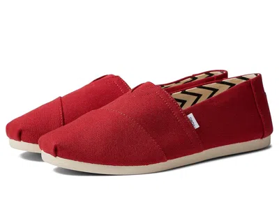 Toms Classic Alpargata In Red
