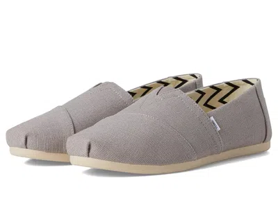 Toms Classic Alpargata With Heritage Canvas In Gray