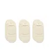 Toms Classic No Show Socks Natural 3 Pack In Neutral