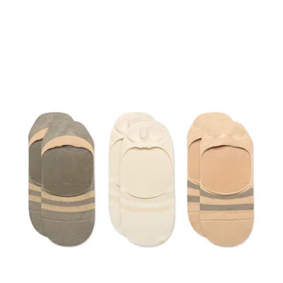 Toms Classic No Show Socks Neutral Basics 3 Pack In Multi