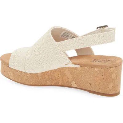 Toms Claudi Slingback Sandal In Natural