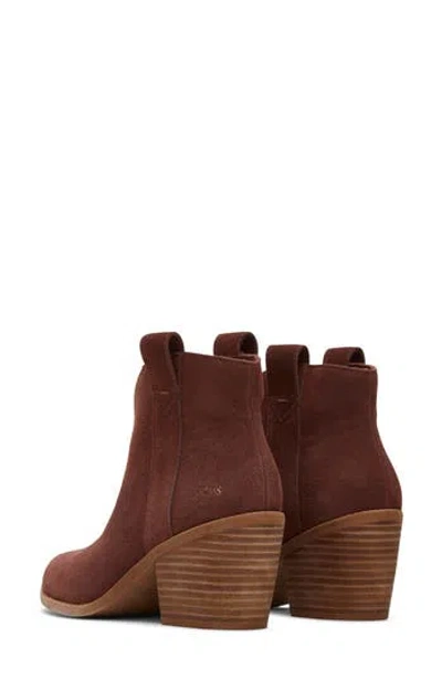 Toms Constance Bootie In Dark Brown