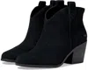 Toms Constance Boots Women's Us 9 Black Suede Pull-on Ankle Block Heel Fzp444