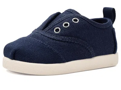 Toms Cordones Plus (toddler/little Kid) Boy's Shoes Navy : 11 Little Kid M In Blue
