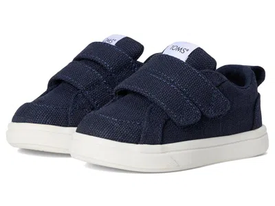 Toms Cruz Double Strap (toddler/little Kid/big Kid) Boy's Shoes Navy : 8 Toddler M, Canvas In Blue