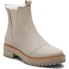 Toms Dakota Faux Fur Lined Chelsea Boot In Grey