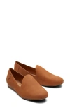 Toms Darcy Flat Loafer In Tan Oiled Nubuck