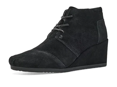 Toms Desert Wedge Women's Wedge Shoes Black: 8.5 B - Medium, Wool