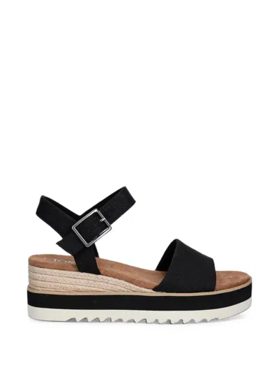 Toms Diana Buckle-fastening Platform Sandals In Black