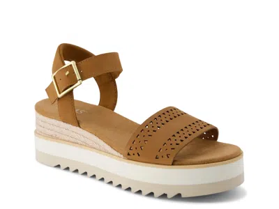 Toms Diana Espadrille Wedge Sandal In Brown