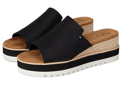Toms Diana Wedge Sandal In Black