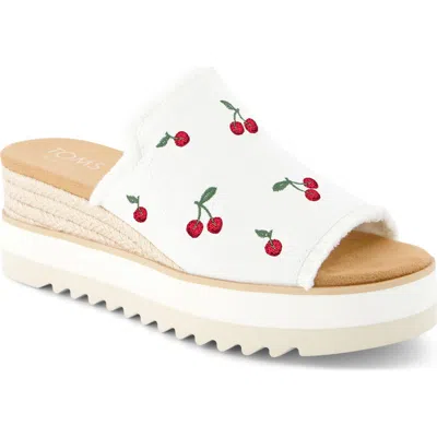 Toms Diana Mule Sandal In White