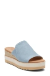 Toms Diana Mule Sandal In Light/pastel Blue